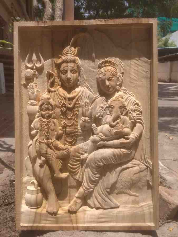 God Shiva Carving